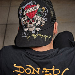 Rhinestone LKS Skull Hat