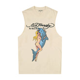 Dolphin Girl Cut Off Tee