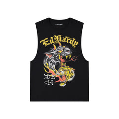 Tiger Panther Mens Cut Off Tee