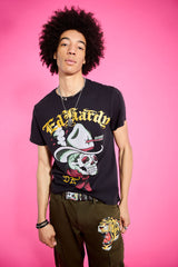 Cowboy Skull Throwback Rhinestone Tee