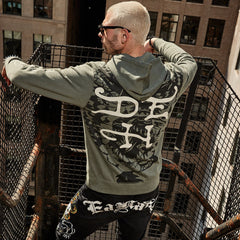 Dragon Wings Olive Pullover Hoodie