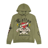 LKS Skull Hoodie - Light Olive