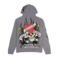 LKS Skull Hoodie - Light Grey