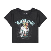 Skull Butterfly Baby Tee