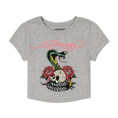 Rose Cobra Rhinestone Baby Tee