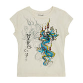 Dragon Cap Sleeve Tee - Ivory
