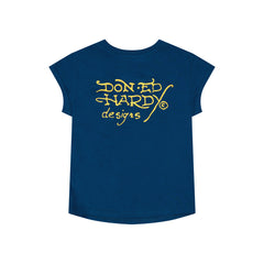 LKS Skull Rhinestone Cap Sleeve Tee