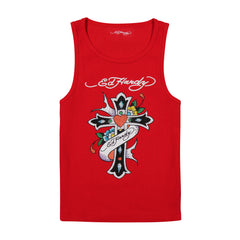 Cross Rhinestone Tank Top