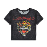 Mesh Tiger Head Baby Tee