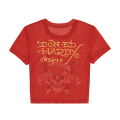 Mesh LKS Skull Baby Tee