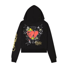 Heart Snake Zip Front Hoodie