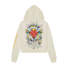 LKS Heart Zip Front Hoodie