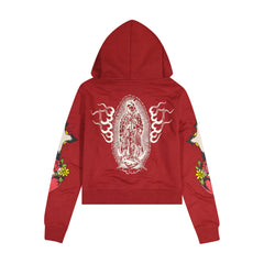 Sacred Heart Zip Front Hoodie (Relaxed)