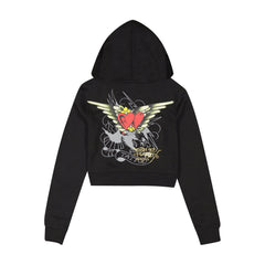 Sacred Heart Zip Front Hoodie