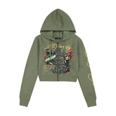 Hello Sailor Zip Front Hoodie