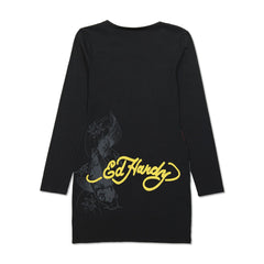 LKS Skull Baby Tee Long Sleeve Dress
