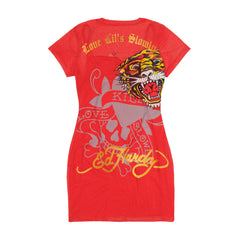 Skull Dagger Mesh Tee Dress