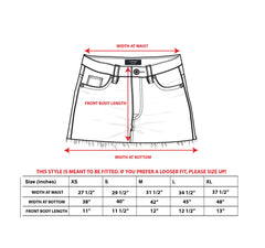 Multi Tattoo Denim Mini Skirt