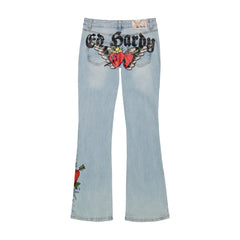 Hearts Low Waist Bootcut Jean