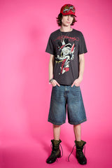 Wolf Head Throwback Rhinestone Tee