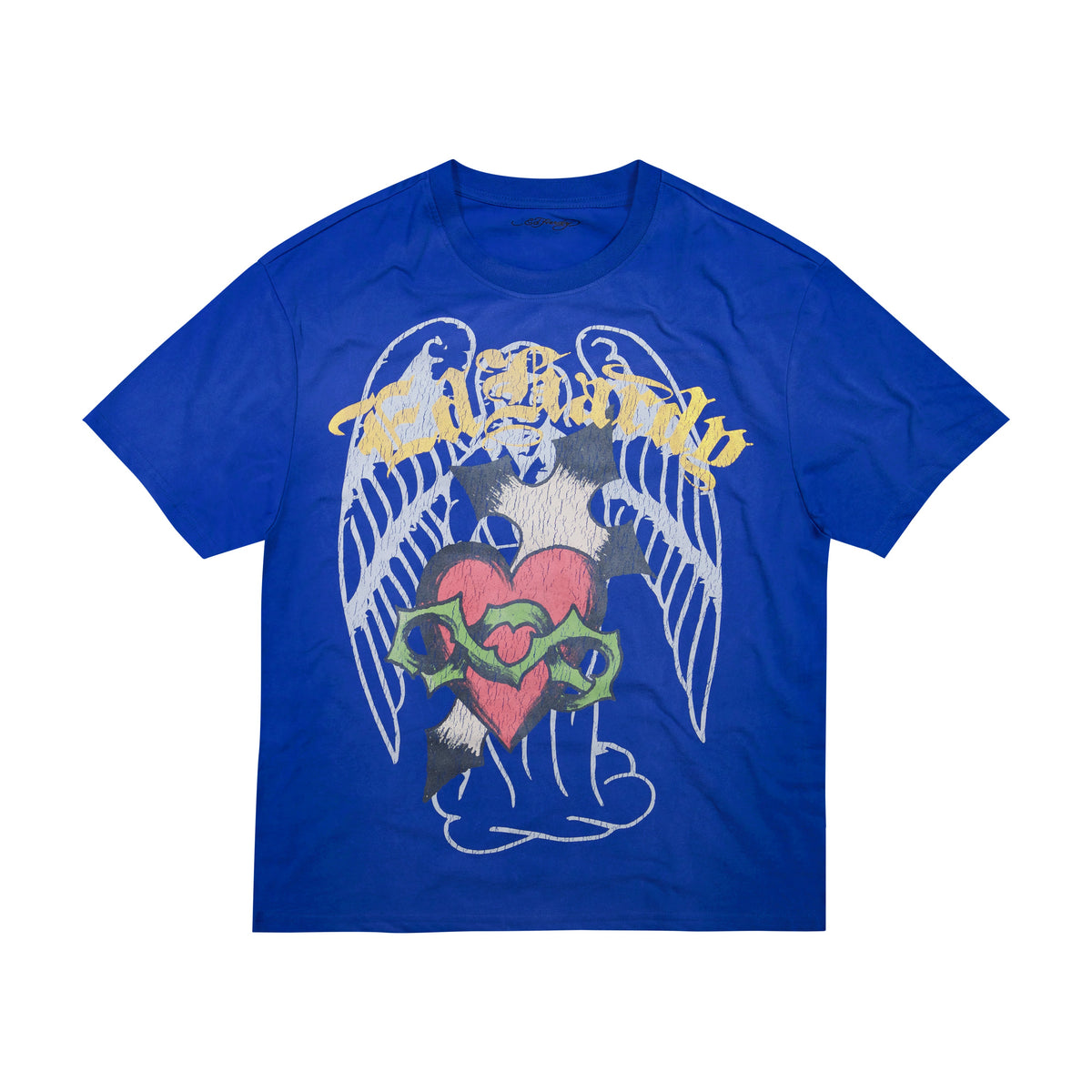 Sacred Heart Boxy Tee - Vintage Cobalt