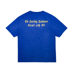 Sacred Heart Boxy Tee - Vintage Cobalt