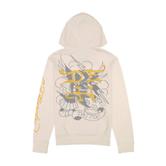 Pierced Eagle Mens Hoodie - Ivory