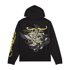Pierced Eagle Mens Hoodie - Black