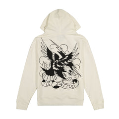 Death Before Dishonor Fleece Zip Front Hoodie