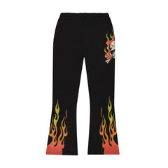 Skull Flames Bootcut Sweatpants