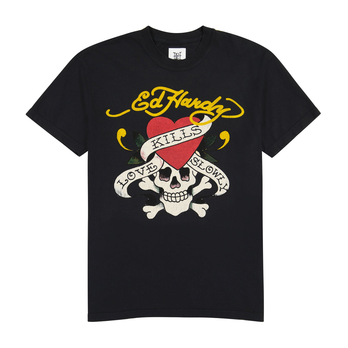 LKS Skull Tee - Faded Black