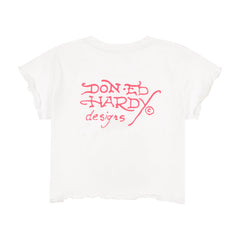 Tropical Scene Lettuce Edge Baby Tee