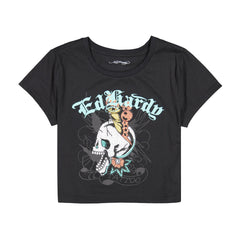 Skull Butterfly Baby Tee