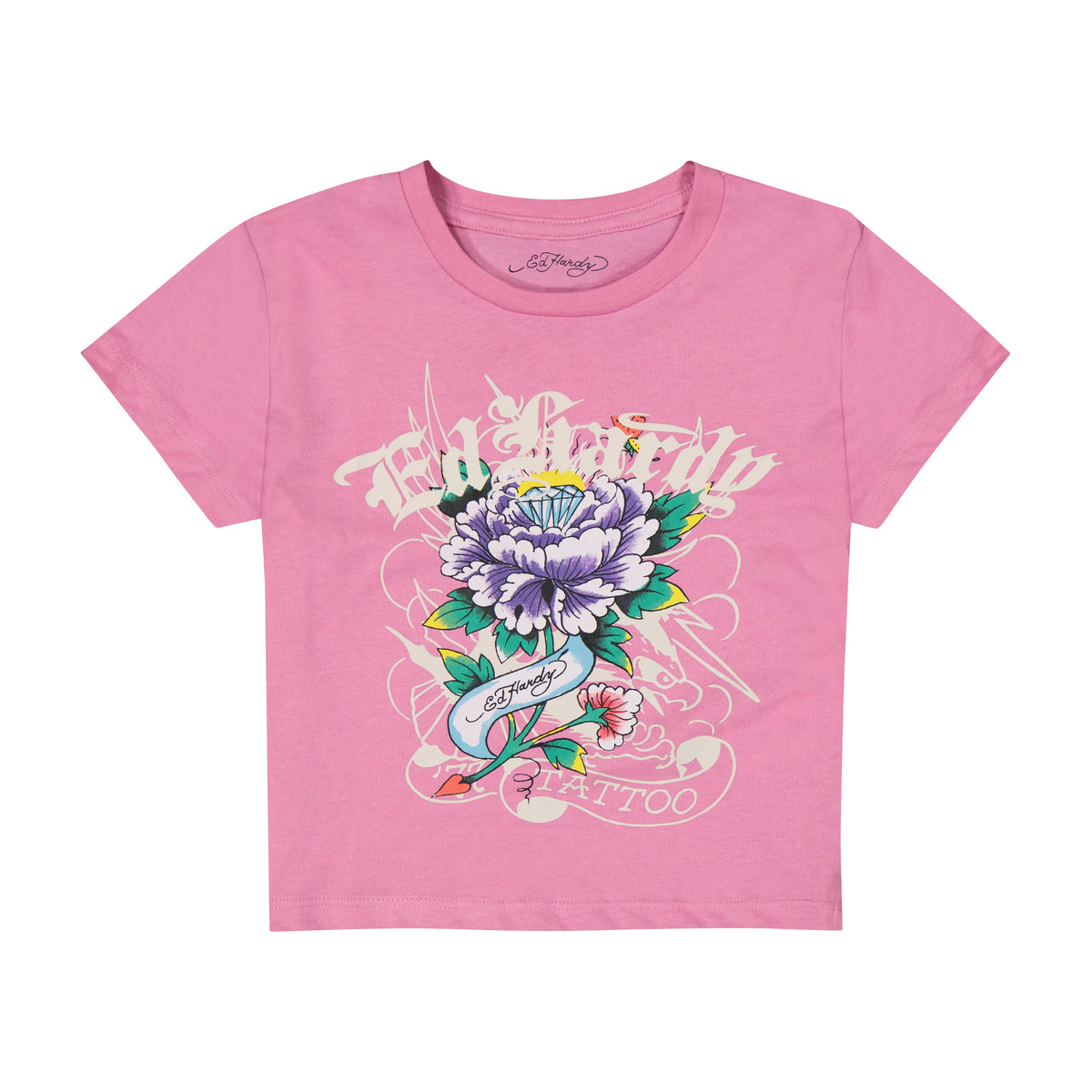 Flower Diamond Baby Tee