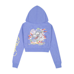 Tiger Lotus Zip Front Hoodie