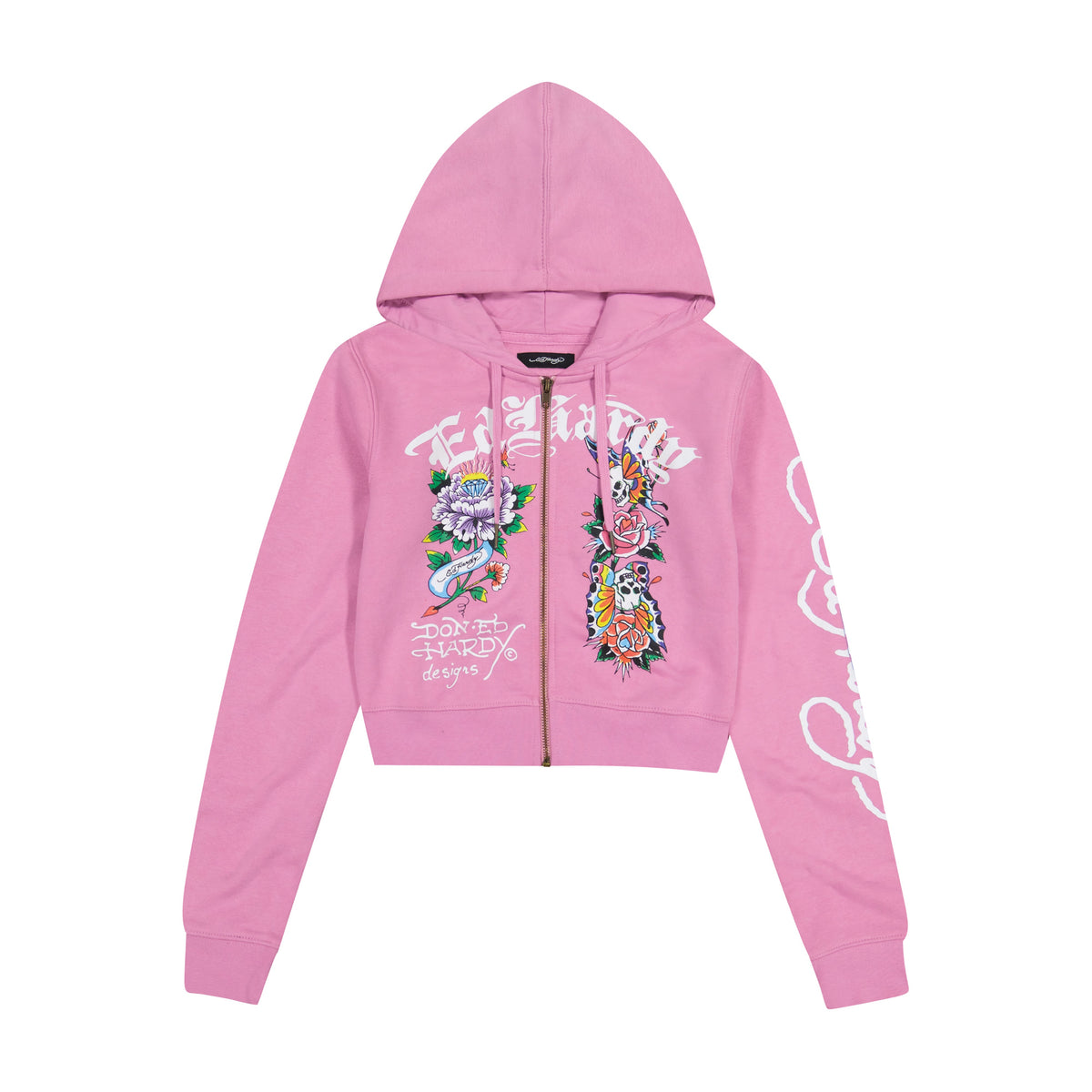 Flower Skull Front Hoodie