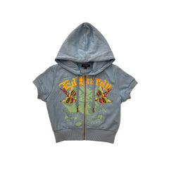 Swallows Short Sleeve Zip Hoodie