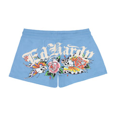 Flower Skulls Sweatshort