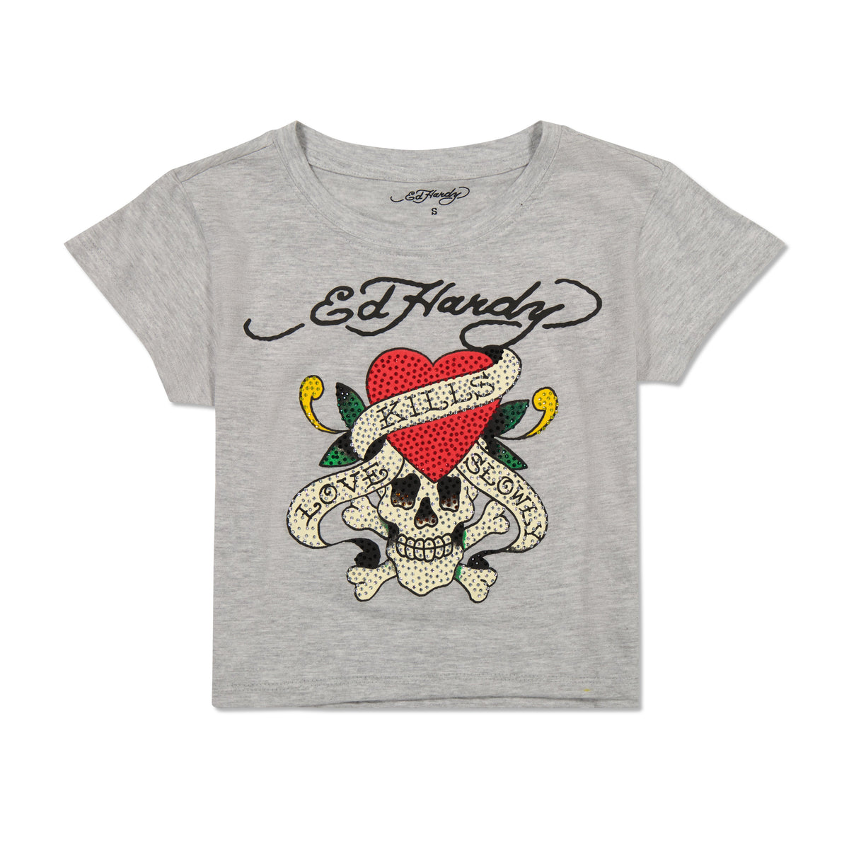 Rhinestone LKS Skull Baby Tee