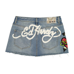 Sacred Heart Denim Skirt